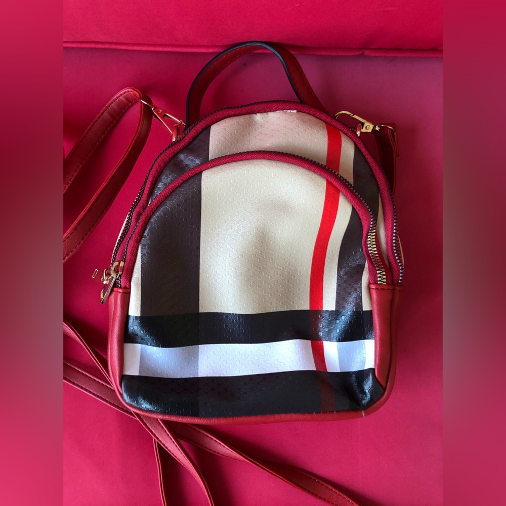 Laid mini backpack